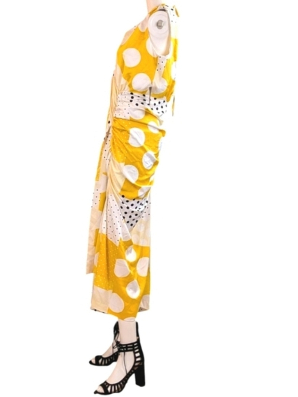 Eva Mendes For NY & Co Fabulous Polka Dot Faux Wrap Dress!! - Picture 10 of 17